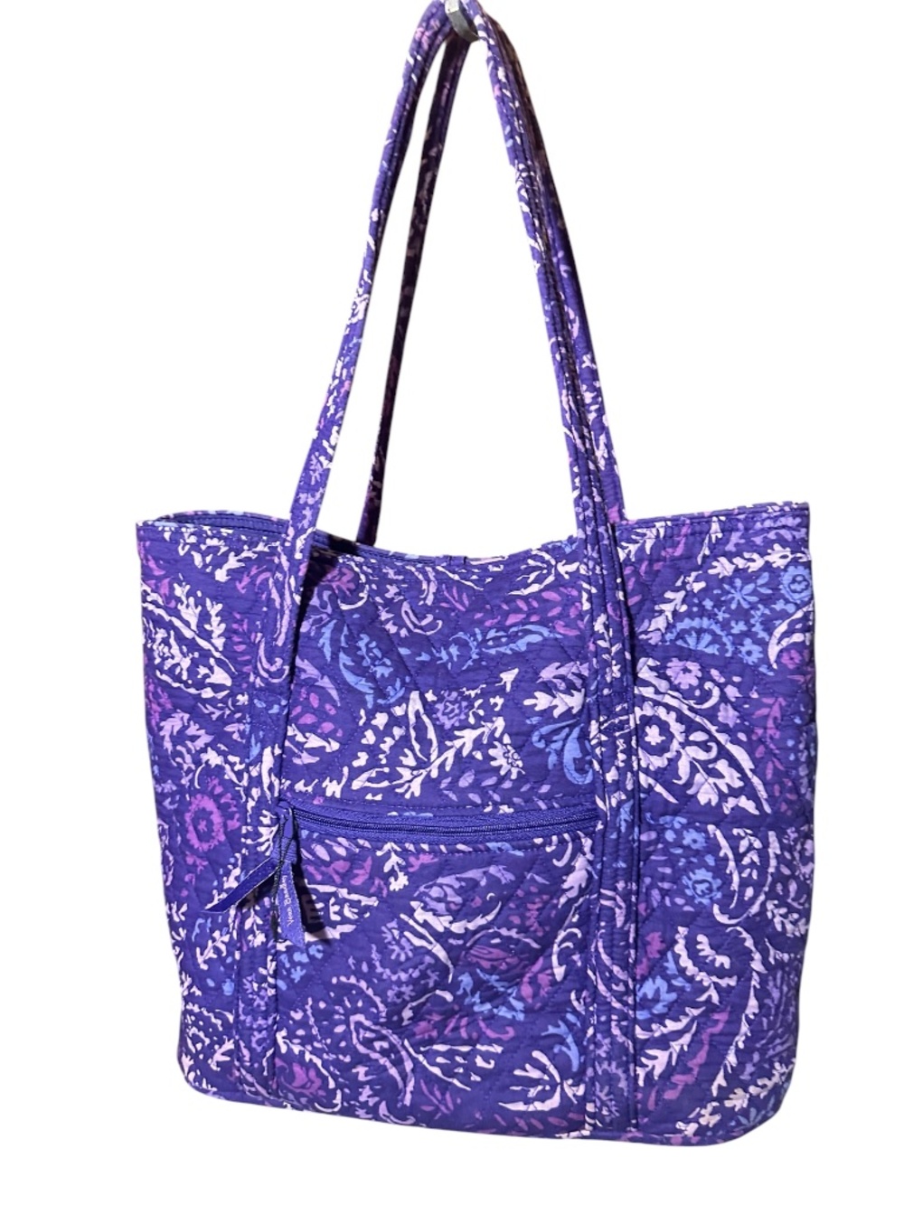 Vera Bradley Quilted Purple Floral Tote Bag